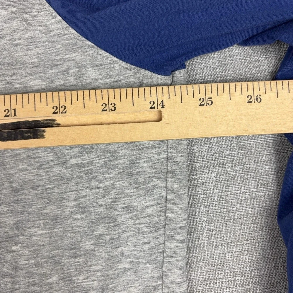 B. Draddy Shirt Mens 2XL Gray Vasari Raglan Long Sleeve Baseball Tee Tagless